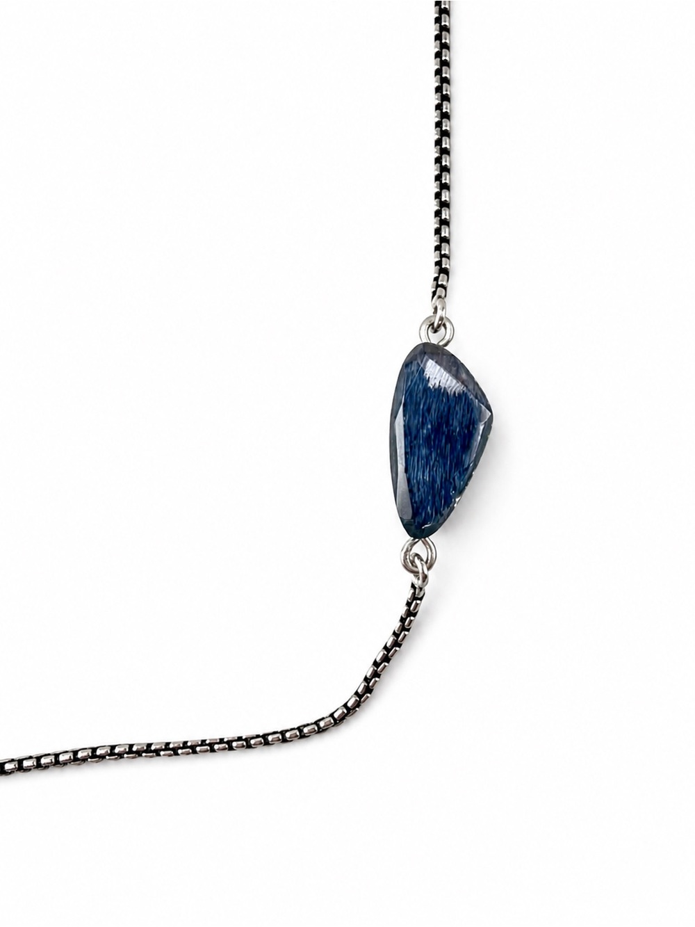 Kendra Scott Silver Multi-Strand Lapis Blue Pendant Necklace - Picture 2 of 6